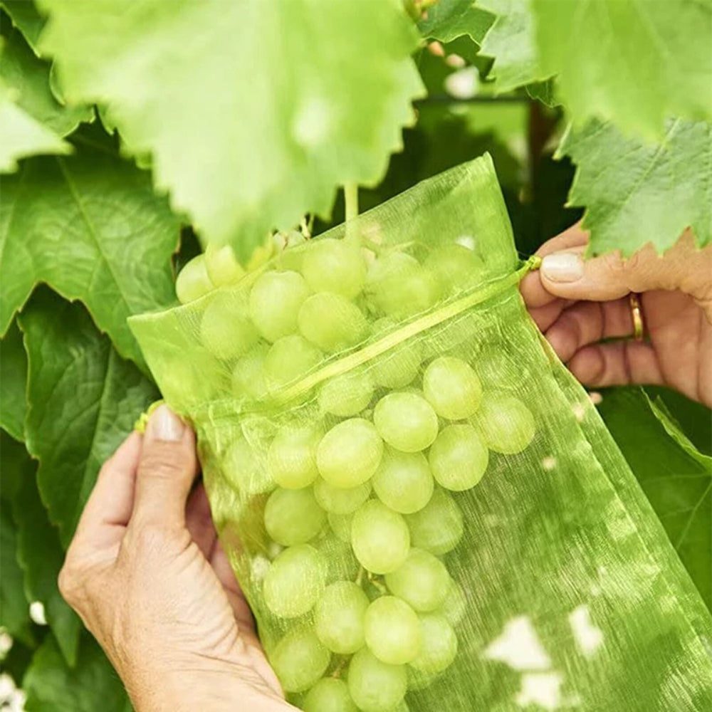 100PCS 15*20cm Fruit Net Bags Agriculture Garden Vegetable Protection Mesh Insect Proof