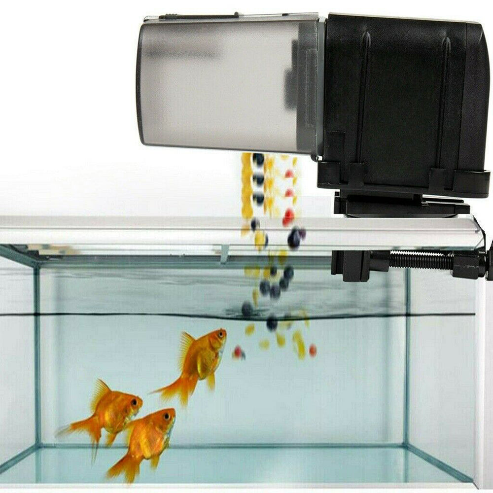 WiFi Automatic Fish Food Feeder Pet Feeding Aquarium Tank Pond Dispenser USB