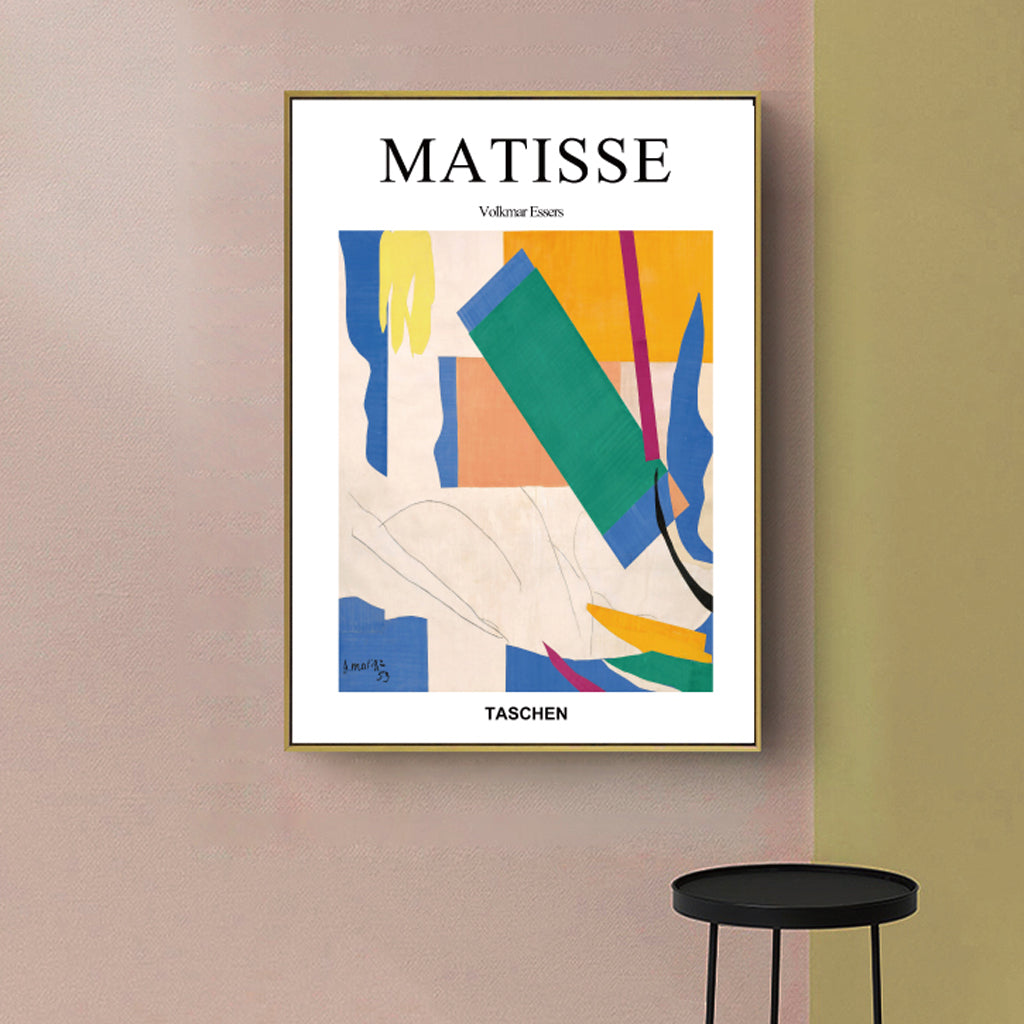 Wall Art 50cmx70cm Abstract colour by Henri Matisse Gold Frame Canvas