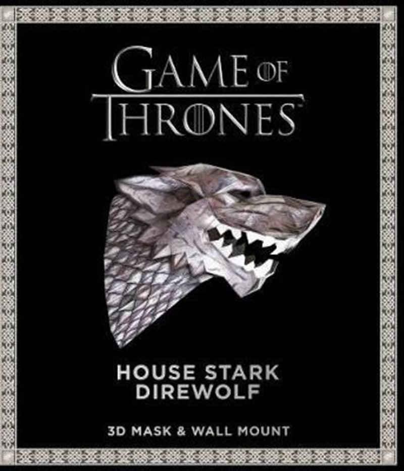 Game Of Thrones Mask And Wall Mount - House Stark Wolf