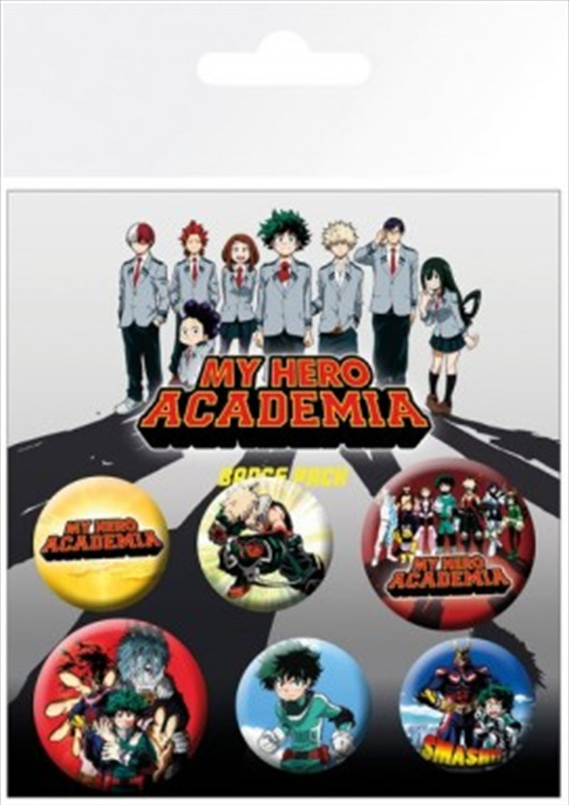 My Hero Academia Mix Badge 6 Pack