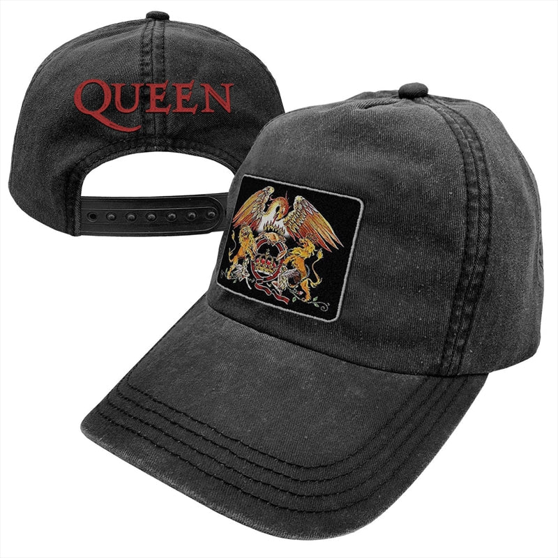 Queen Washed Black Logo Cap