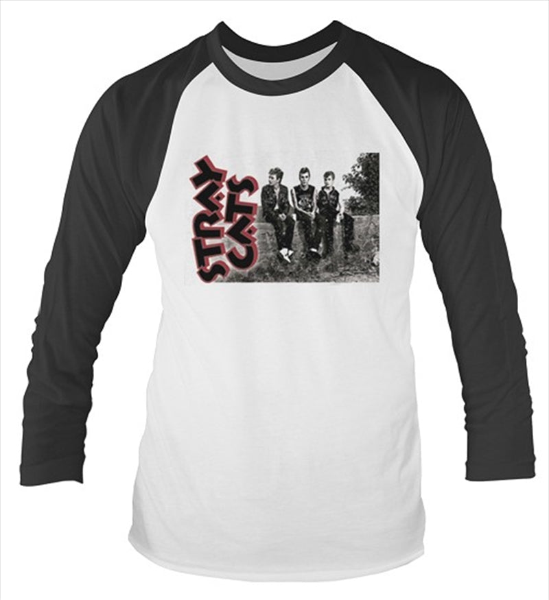 Stray Cats Band Photo Long Sleeved Baseball Unisex Size Large Longsleeve Shirt