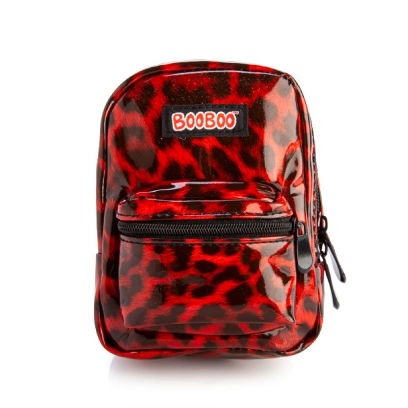 Red Leopard Print BooBoo Backpack Mini