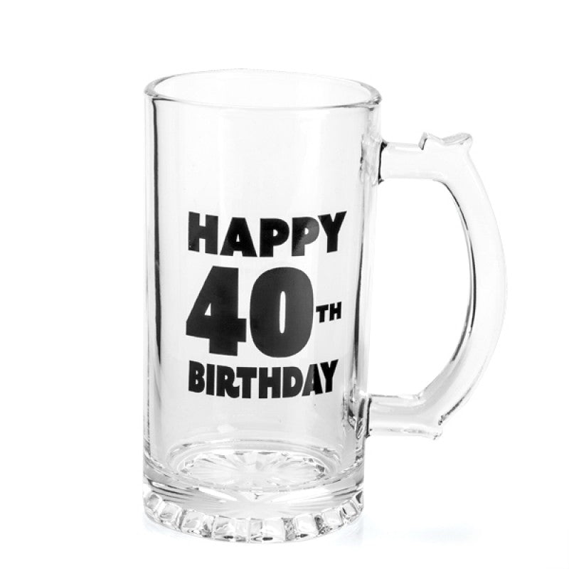 Happy 40th Birthday Beer Stein