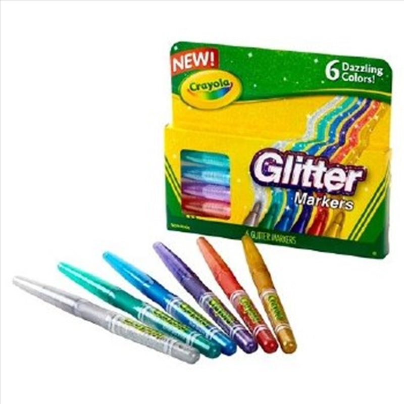 Crayola 6 Glitter Markers