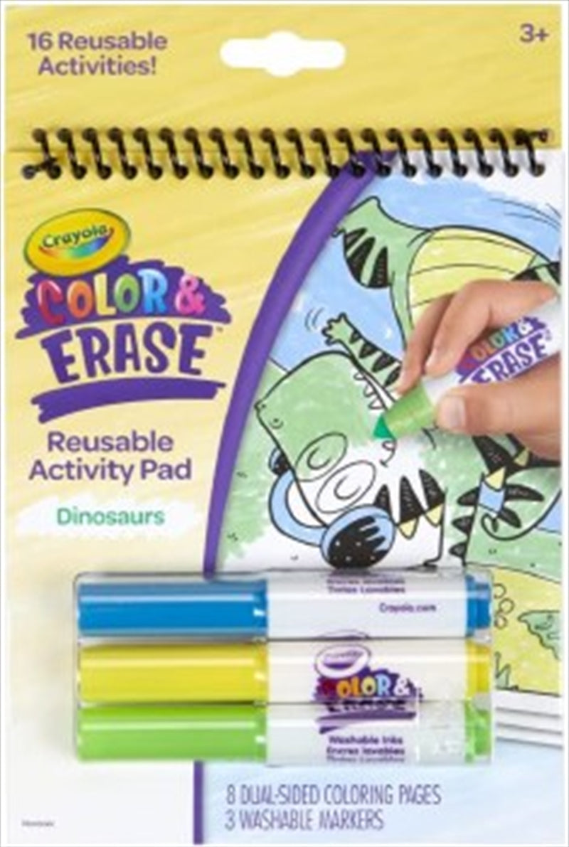 Crayola Colour And Erase Dinosaurs Reusable Pad