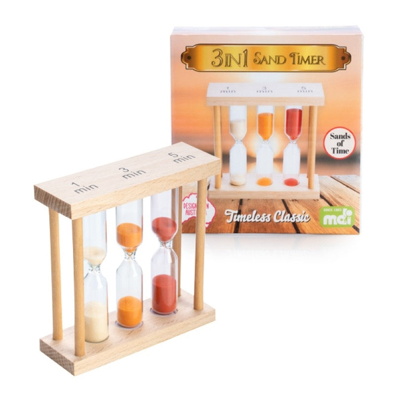 3 In 1 Wooden Sand Timer