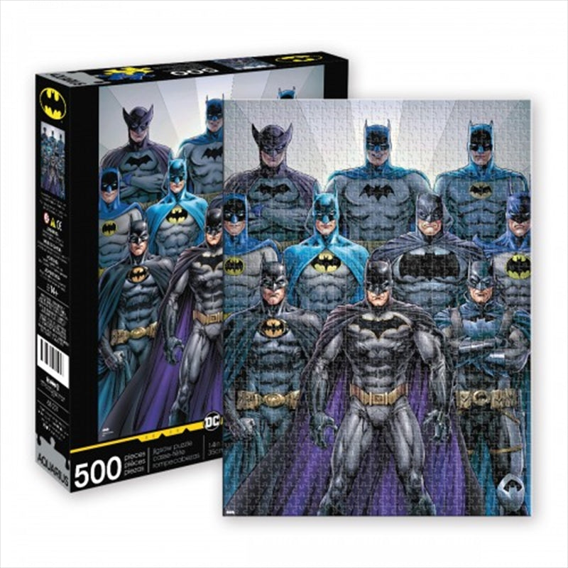 Batman Batsuits 500 Piece Puzzle