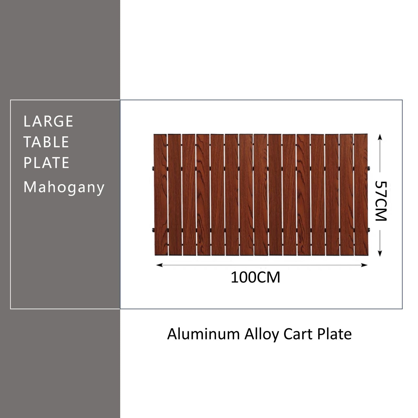 Cart Plate Large Mahogany