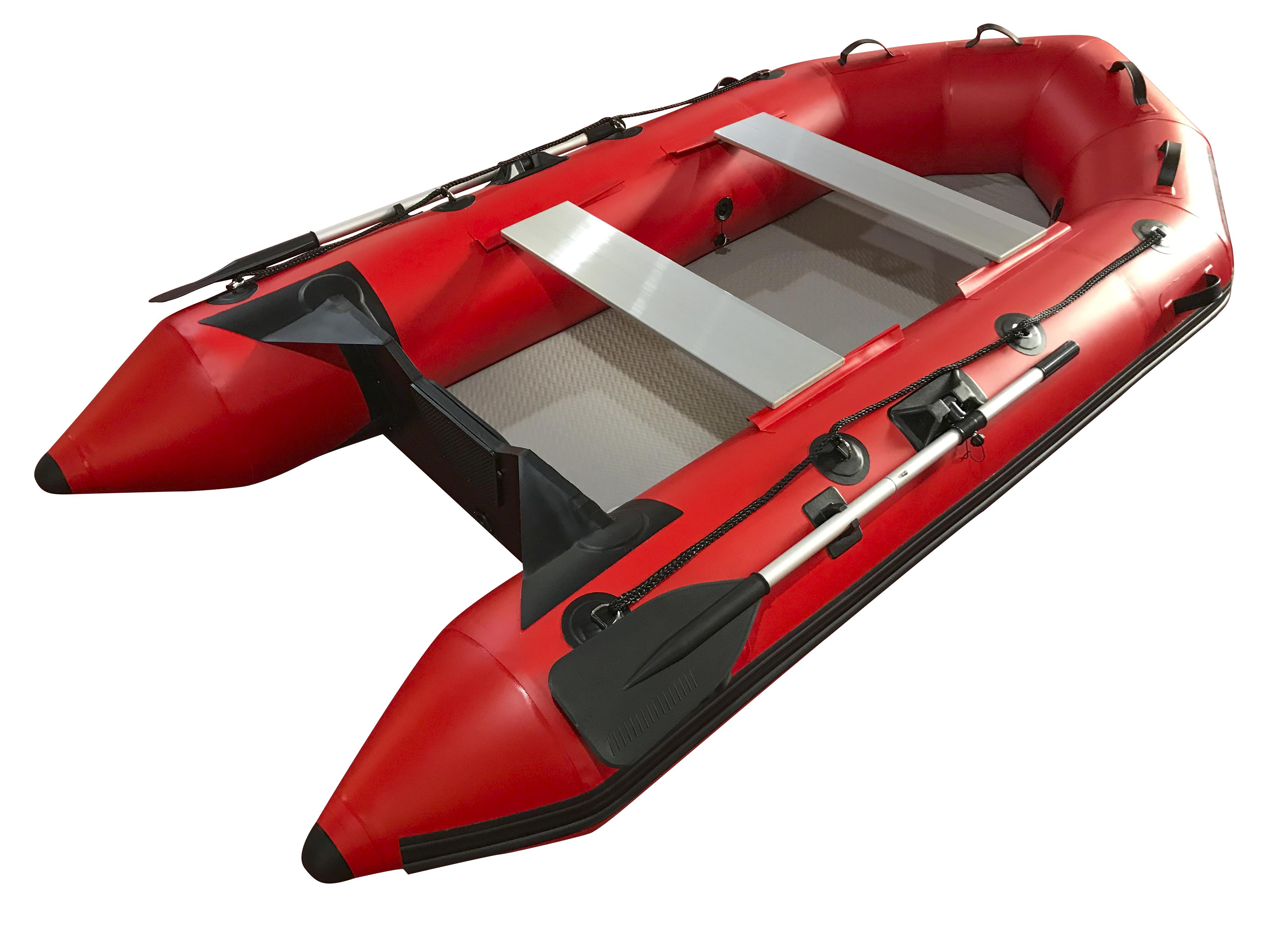 2.3m Inflatable Dinghy Boat Tender Pontoon Rescue- Red
