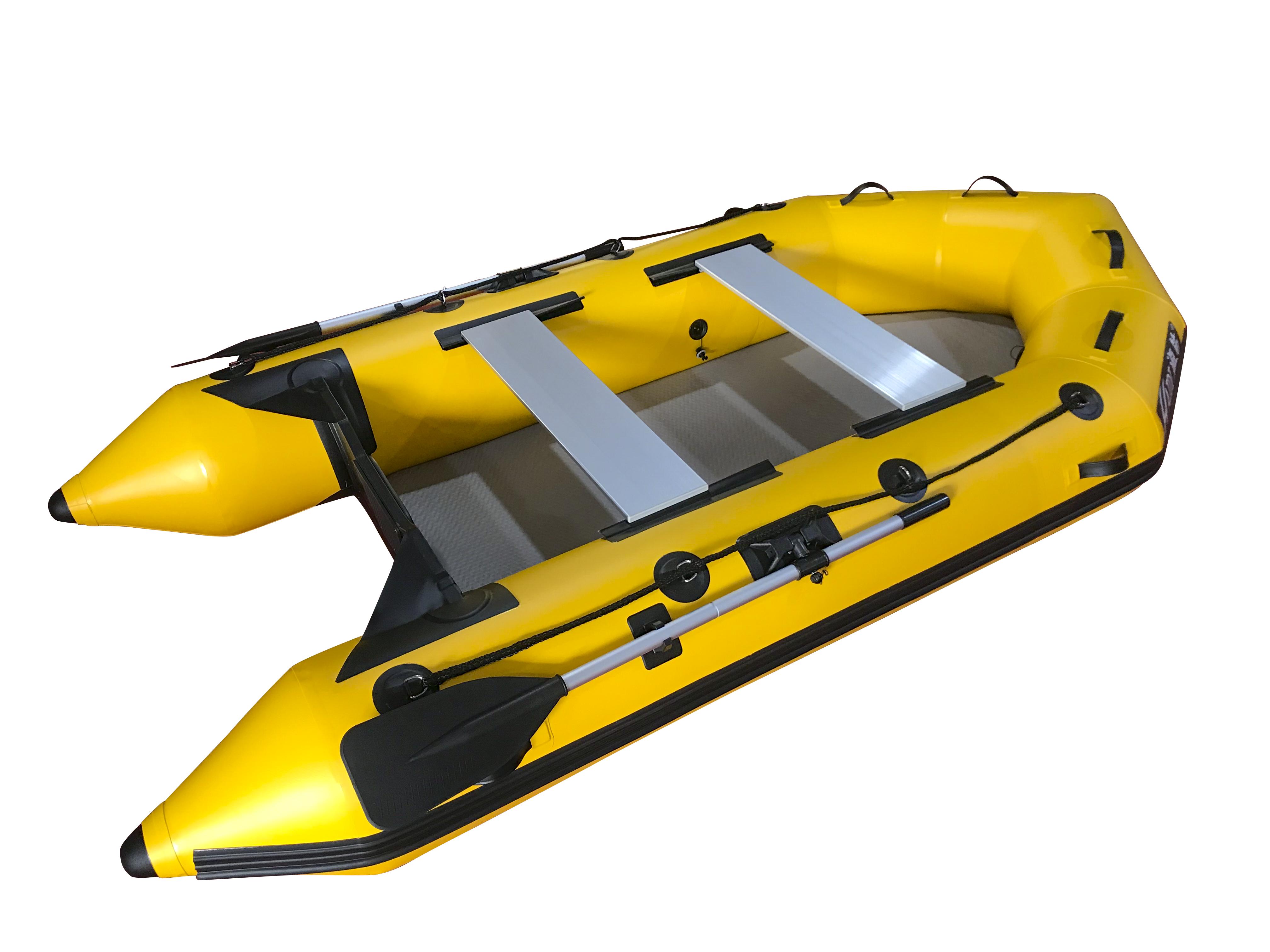 3m Inflatable Dinghy Boat Tender Pontoon Rescue- Yellow