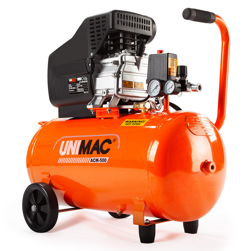 UNIMAC Air Compressor 50L 3HP Electric Portable Inflator Direct Tank Pump Oil