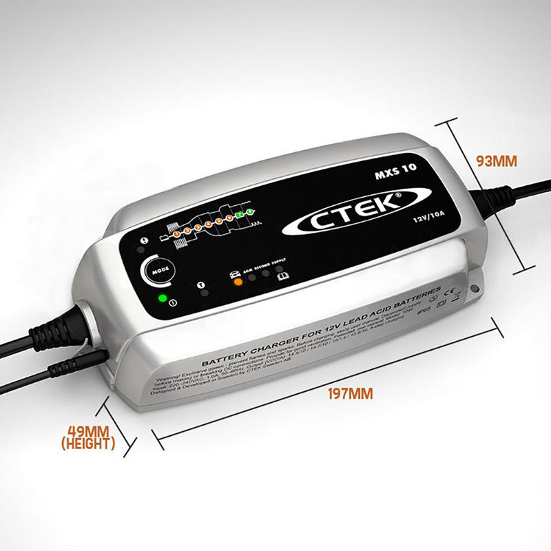 CTEK MXS 10 Amp Smart Battery Charger 12V Car Caravan RV Boat Marine AGM