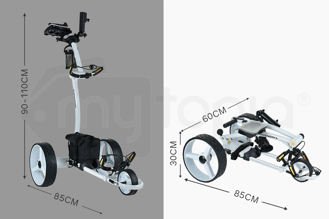 THOMSON Electric Golf Buggy 500W Twin Motor Motorised Battery Powered Operated