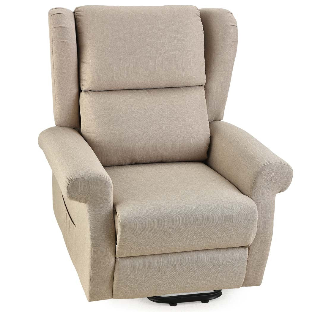 FORTIA Electric Recliner Lift Heat Chair for Elderly, Massage, Heat Therapy, Aged Care, Beige