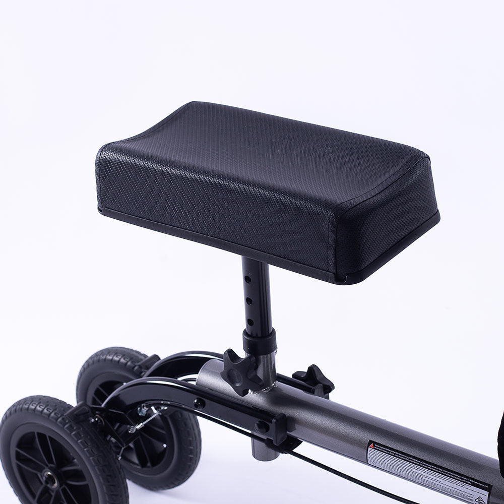 EQUIPMED Foldable Knee Walker Scooter, Bag, Dual Brakes, Titanium Style