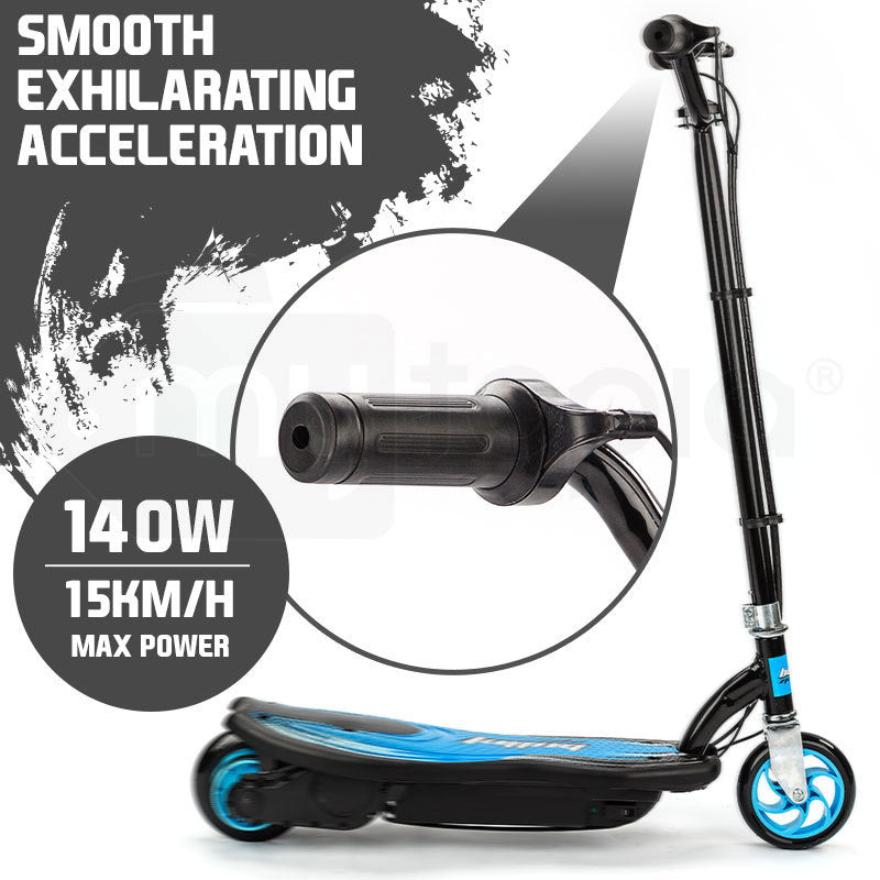 BULLET ZPS 6 Inch Kids Electric Scooter 140W 15km Children Ride On Toy Rechargeable Battery Blue