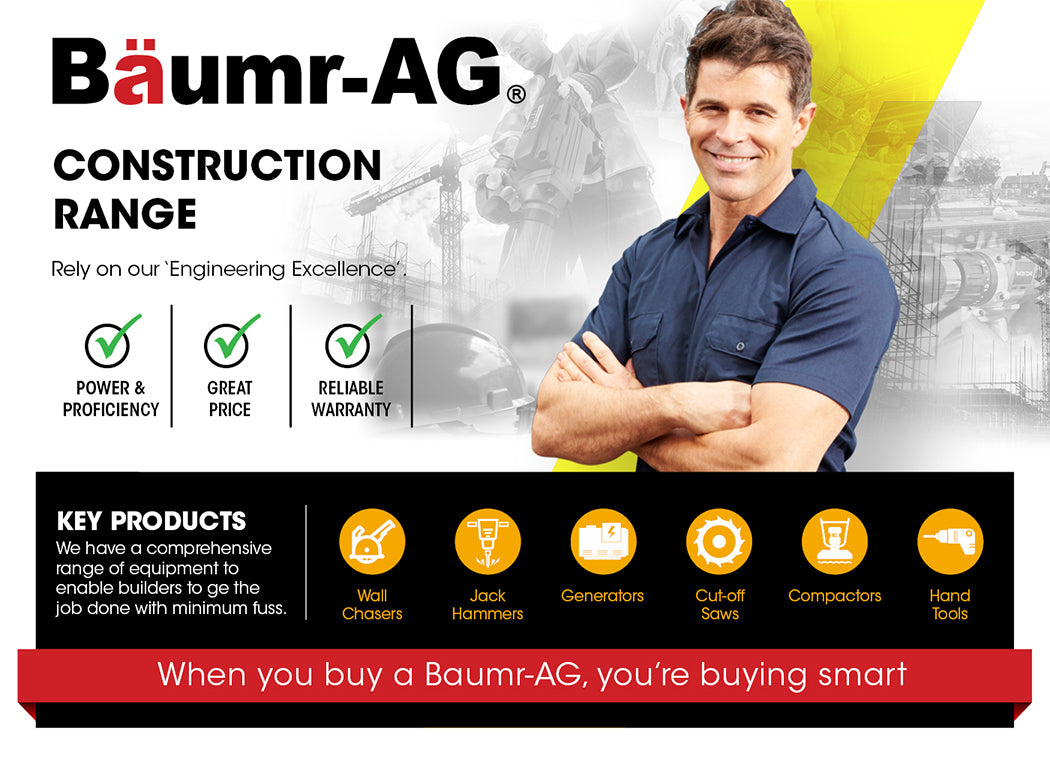 BAUMR-AG Wall Chaser and Vacuum Combo Concrete Chasing Machine Dust Collector