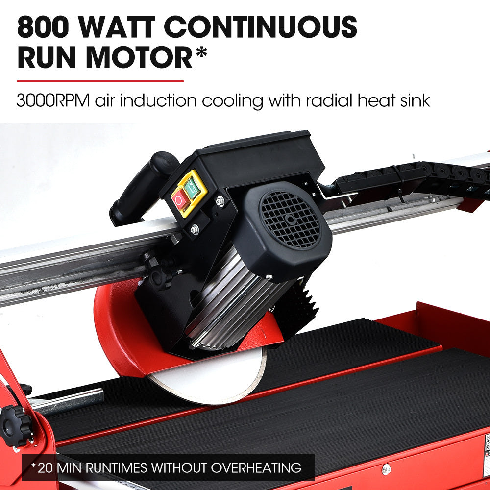 BAUMR-AG 800W Electric Tile Saw Cutter with 200mm (8") Blade, 620mm Cutting Length