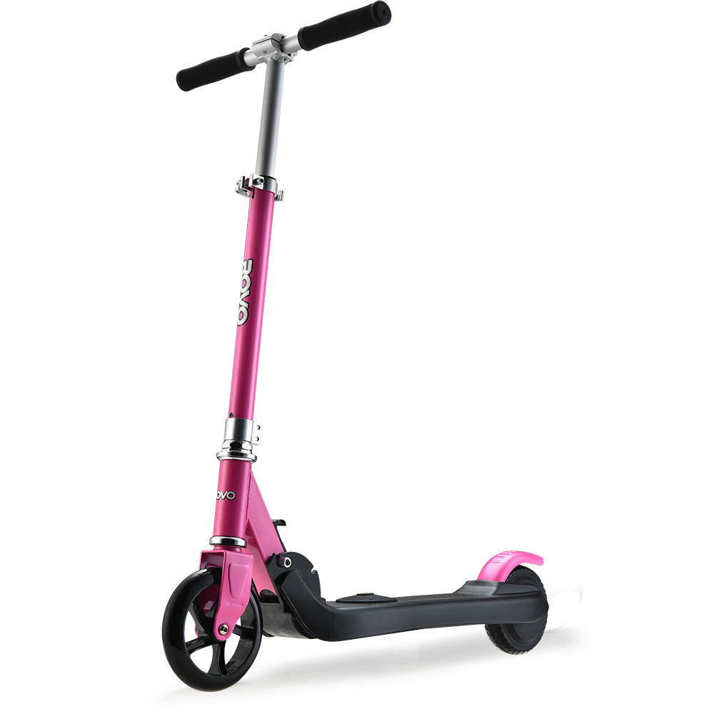ROVO KIDS Electric Scooter Lithium Ride-On Foldable E-Scooter 125W Rechargeable, Pink