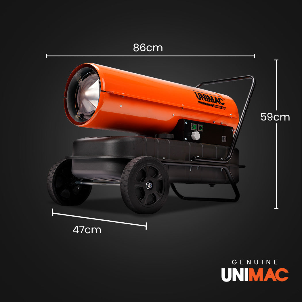 UNIMAC 30KW Portable Industrial Diesel Indirect Forced Air Space Heater