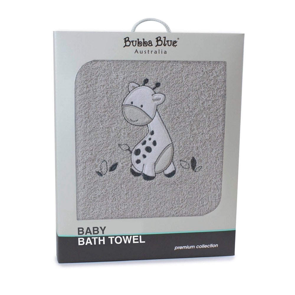 Bubba Blue Grey Playtime Bath Towel 99542