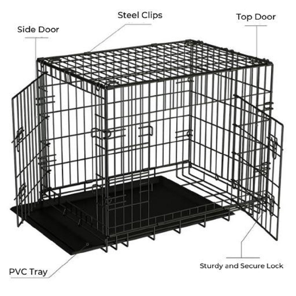 Floofi Dog Cage 24" FI-PC-126-XD