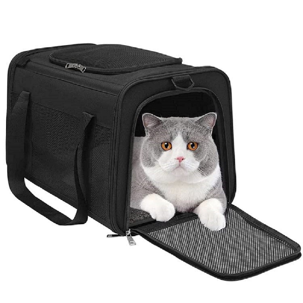 Floofi Portable Pet Carrier-M Size (Black) FI-PC-133-FCQ