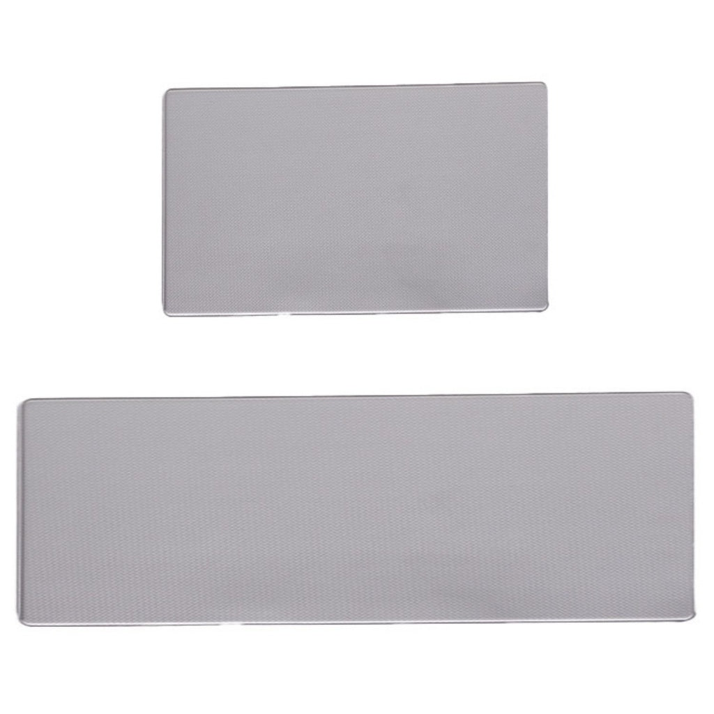 GOMINIMO PVC Kitchen Mat 2pcs Set Grey GO-MT-101-DA