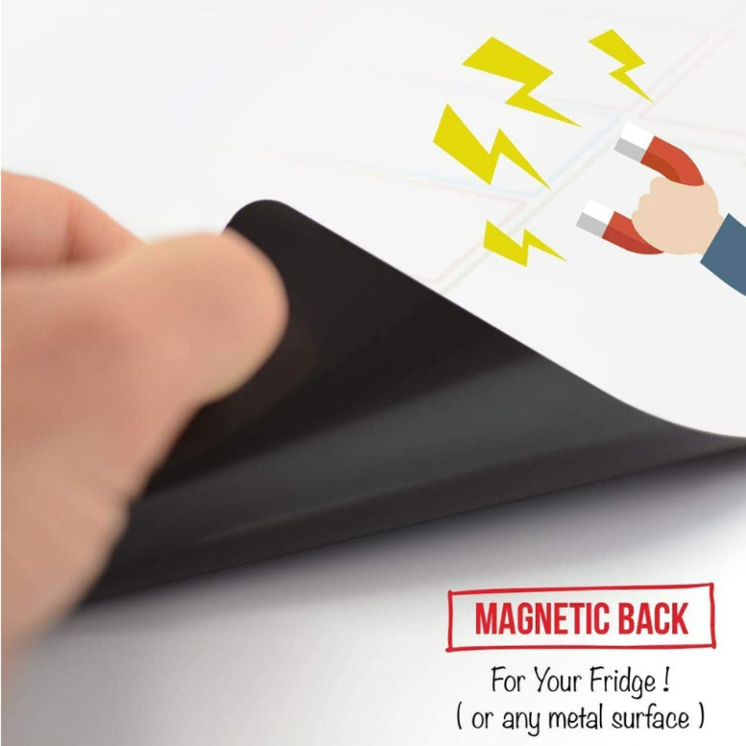 GOMINIMO Dry Erase Board for Fridge Magnetic Whiteboard 43X30cm GO-PW-101-WC