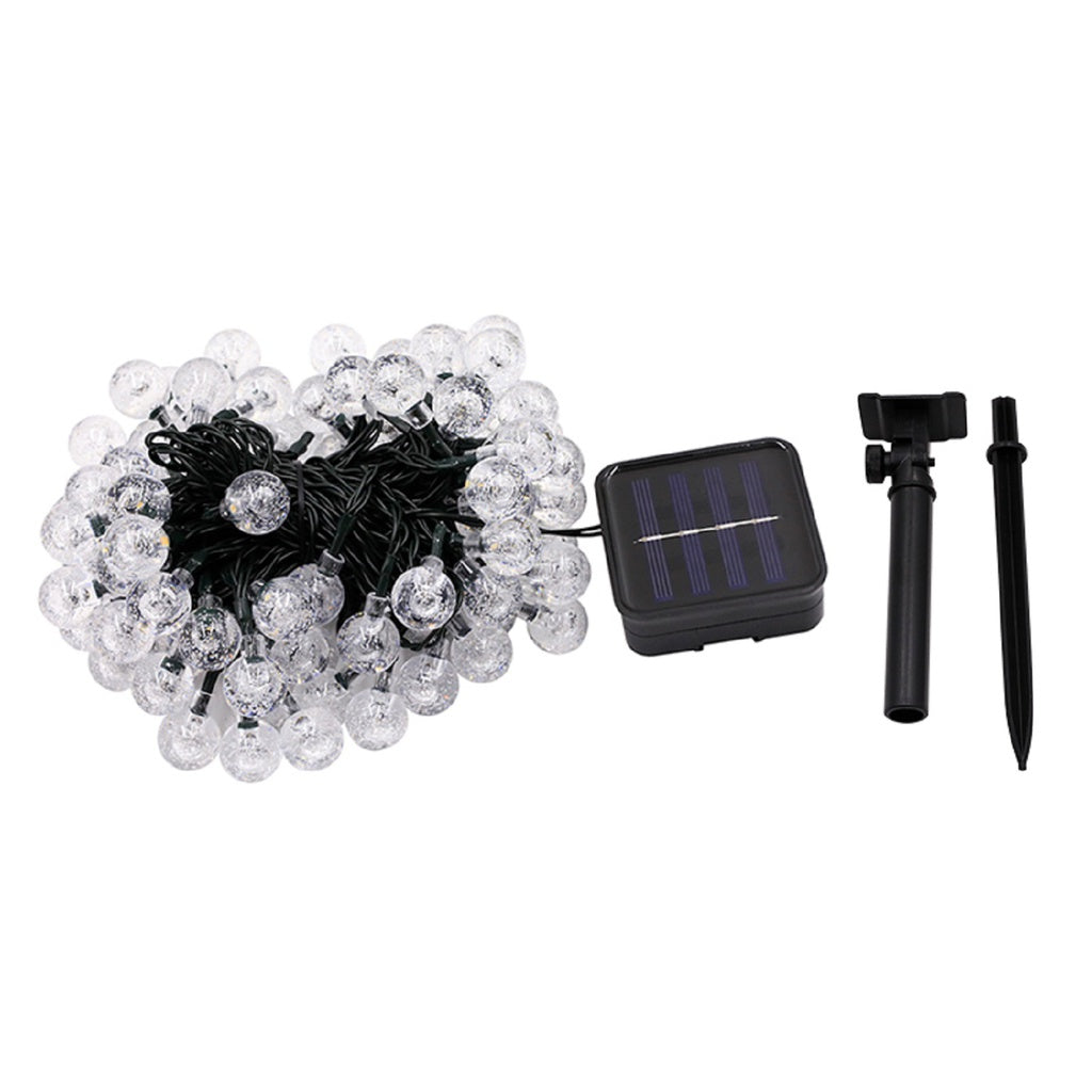 NOVEDEN 100 Light Bulb Solar String Light (Warm Light)