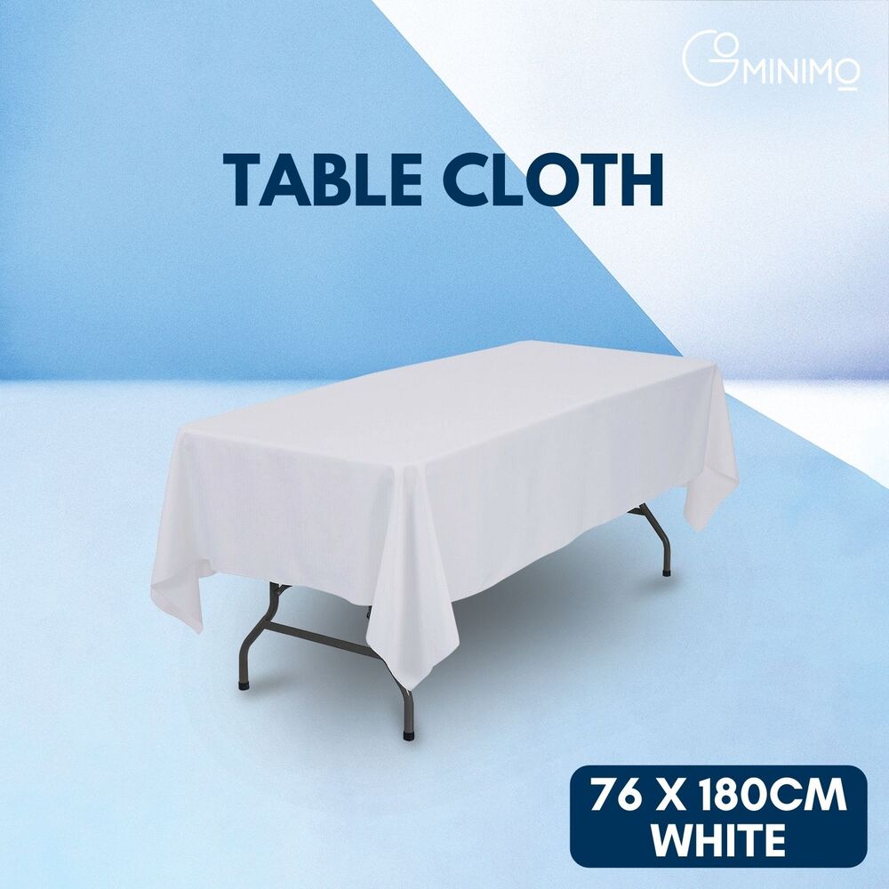 GOMINIMO Polyester Table Cloth 230cm (White)