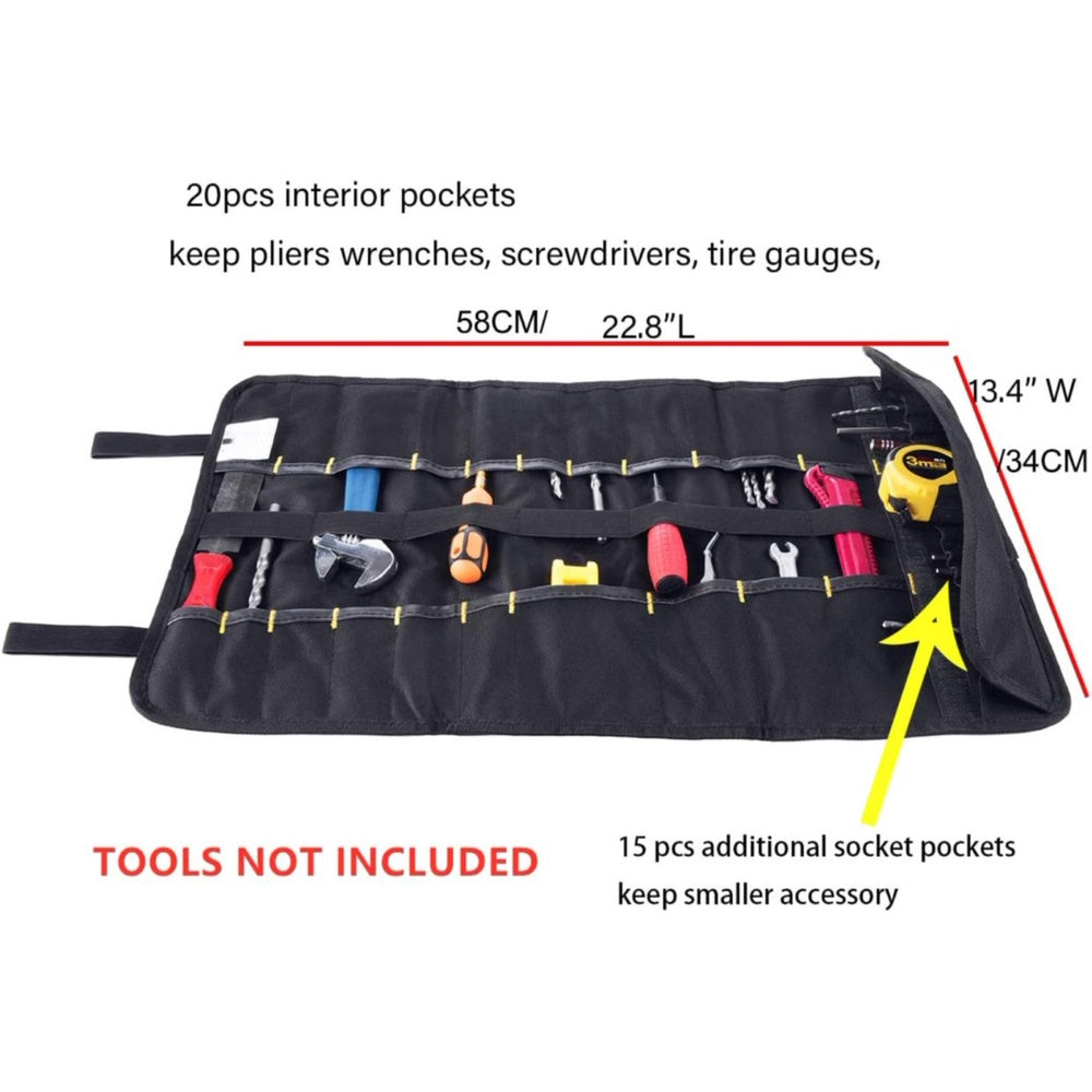 RYNOMATE 35 Pocket Tool Roll Organizer RNM-TR-100-YLQ