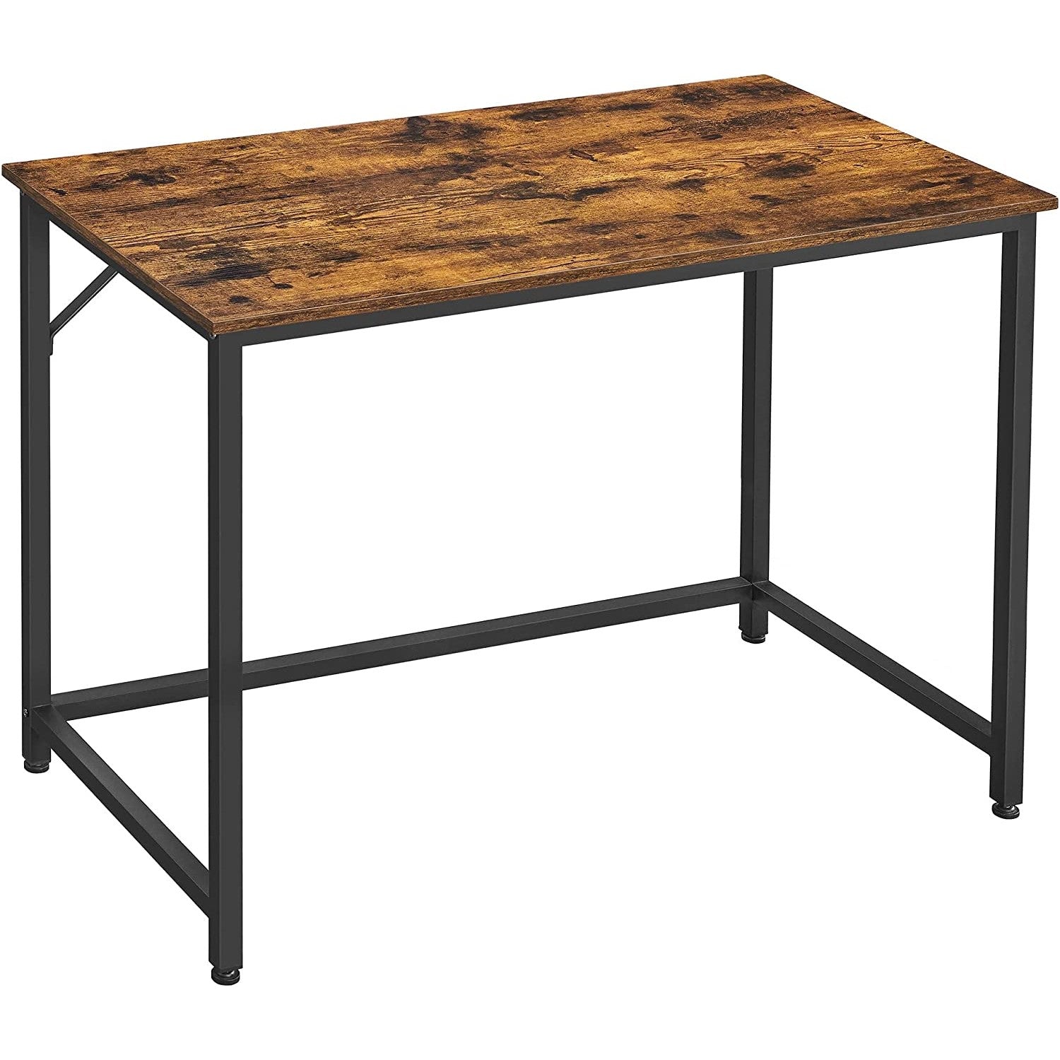 VASAGLE Computer Desk Rustic Brown and Black