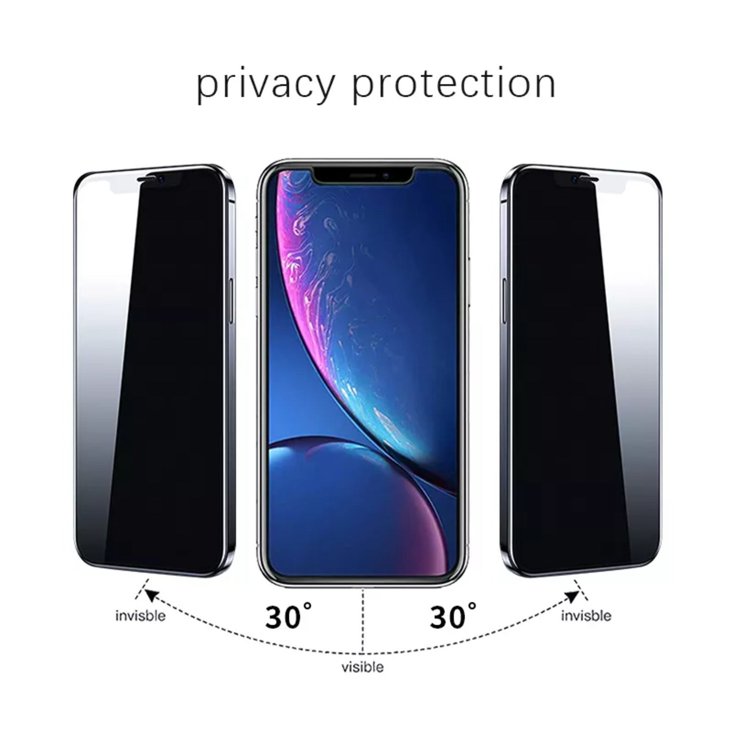 VOCTUS iPhone 14 Plus Privacy Tempered Glass Screen Protector 2Pcs (Box) VT-SP-109-DW