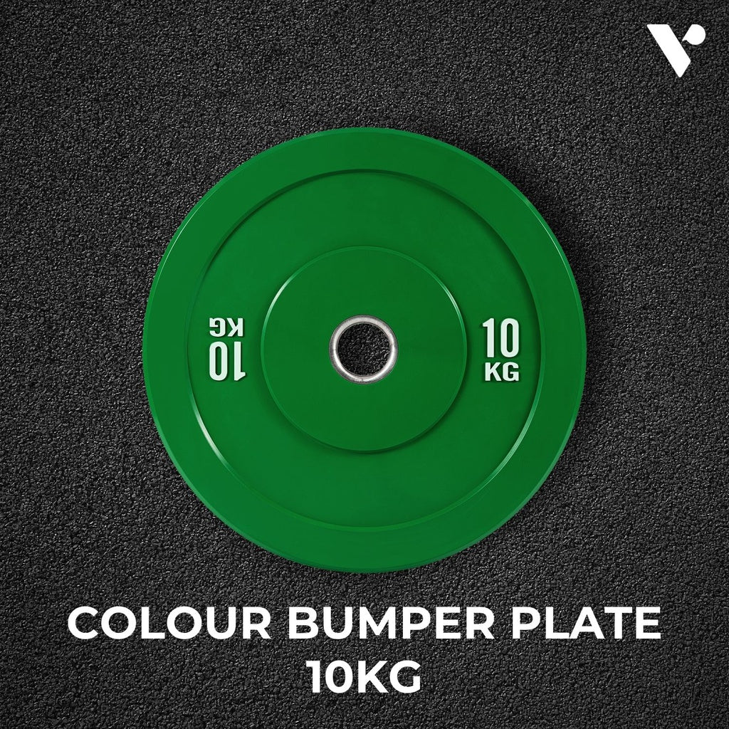 Verpeak Colour Bumper Plate 10KG x 2 Green VP-WP-106-FP