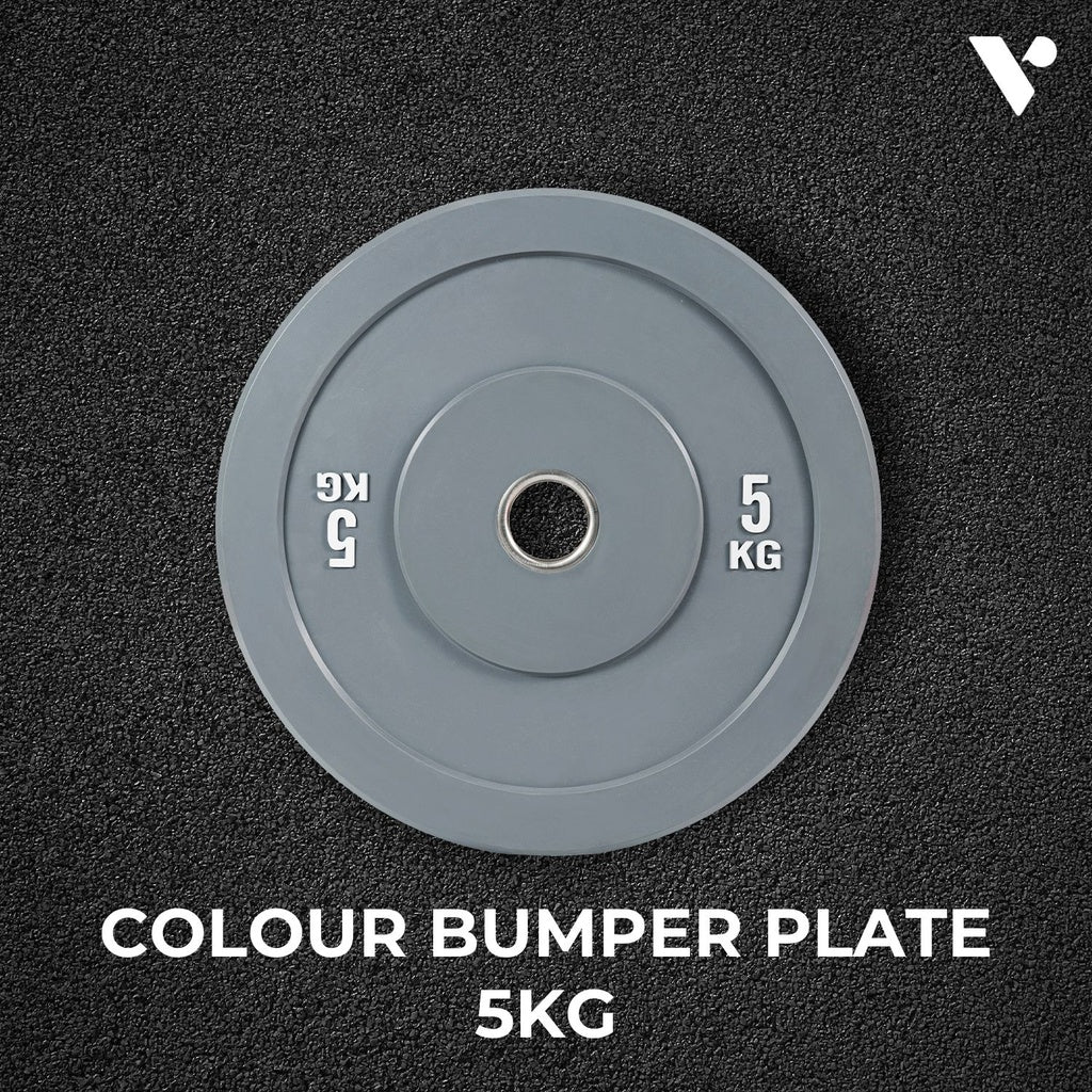 Verpeak Colour Bumper Plate 5KG x 2 Gray VP-WP-105-FP