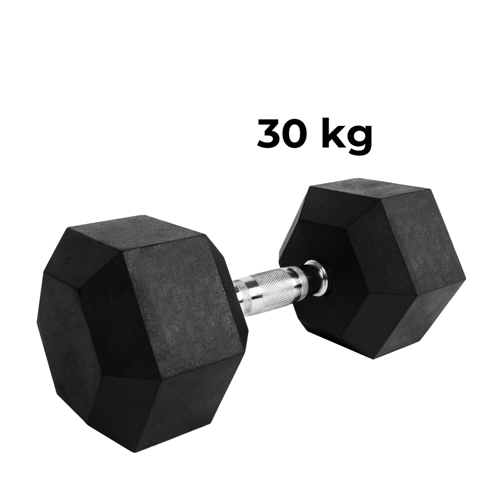 VERPEAK Rubber Hex Dumbbells 30kg - VP-DB-112