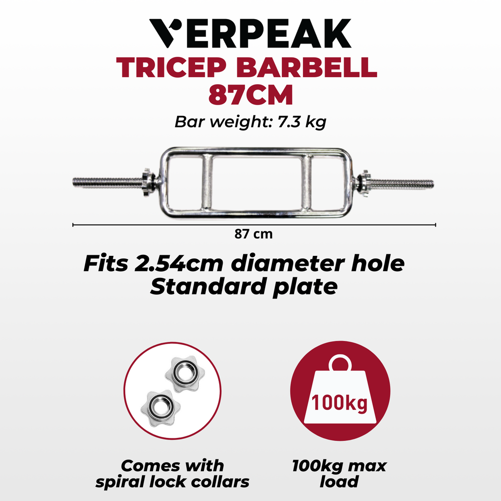 Verpeak Standard Tricep Barbell VP-BB-113-AC
