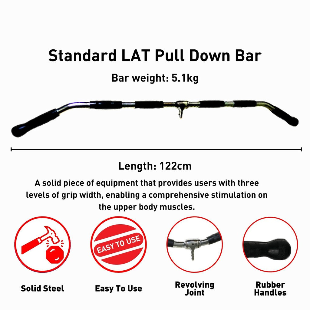 Verpeak Gym Station Attachment Standard LAT Pull Down Bar VP-GSA-109-AC
