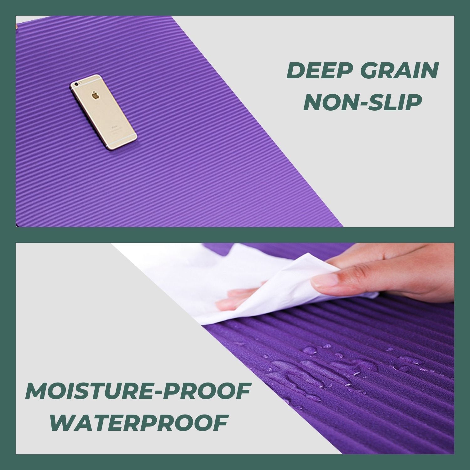 Verpeak NBR Yoga Mat 2.0CM Purple VP-MT-125-AC