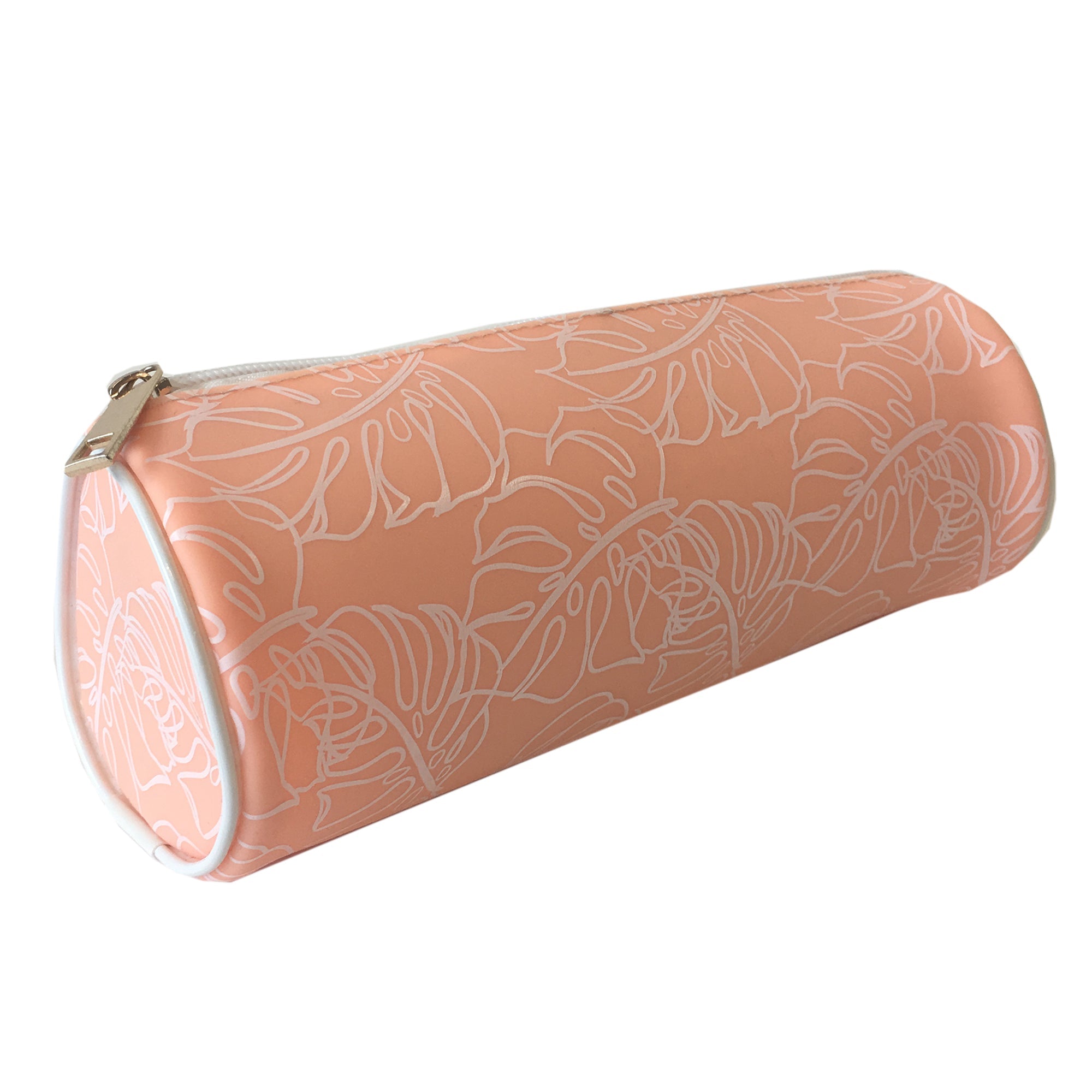 Waterproof Roll Cosmetic Case-Peach Monsteria