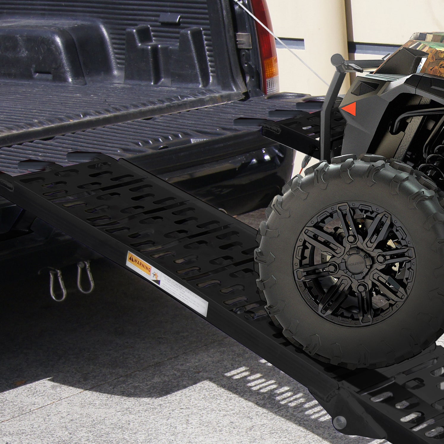 Rigg Aluminium ATV Loading Ramp Foldable - Black