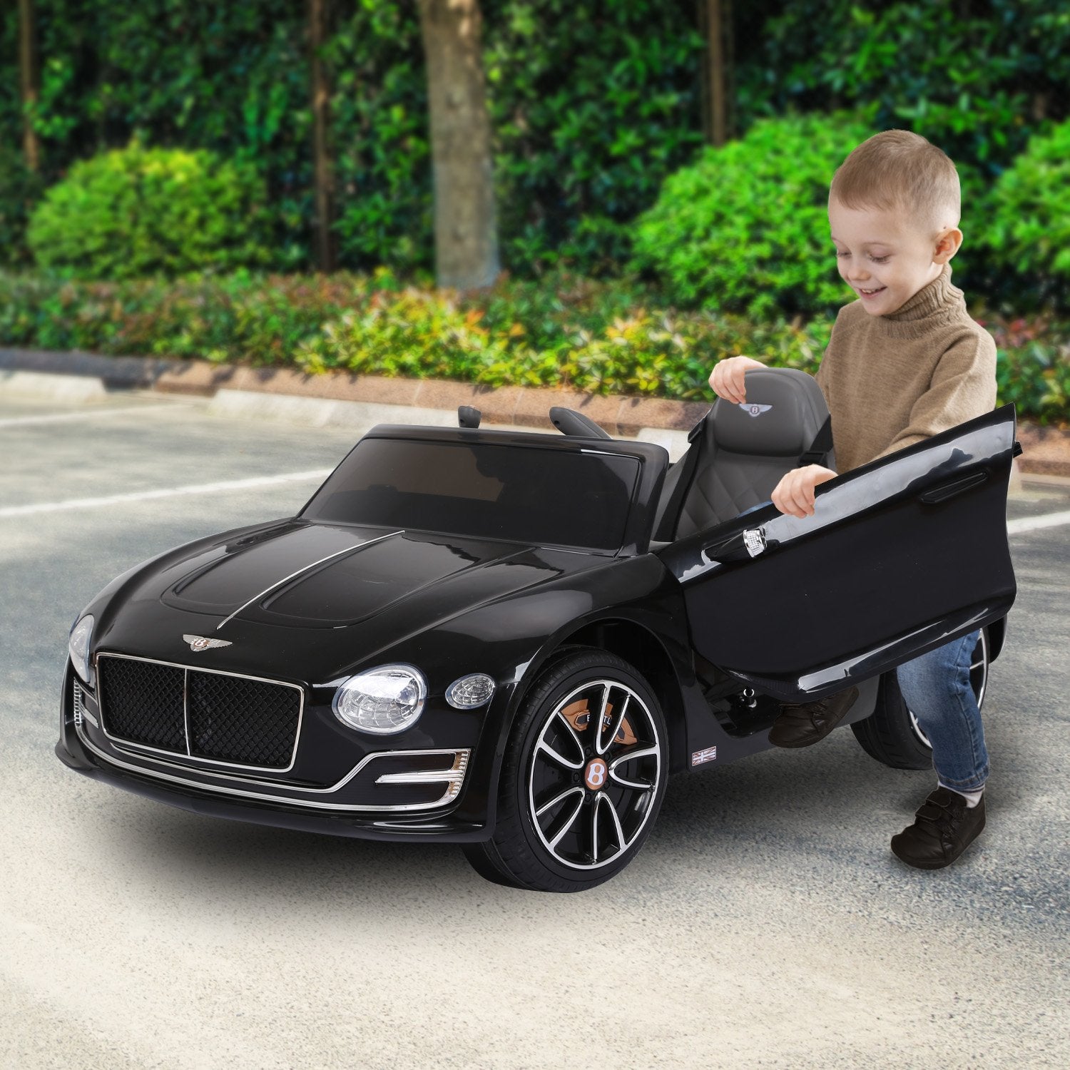 Kahuna Bentley Exp 12 Licensed Speed 6E Electric Kids Ride On Car Black