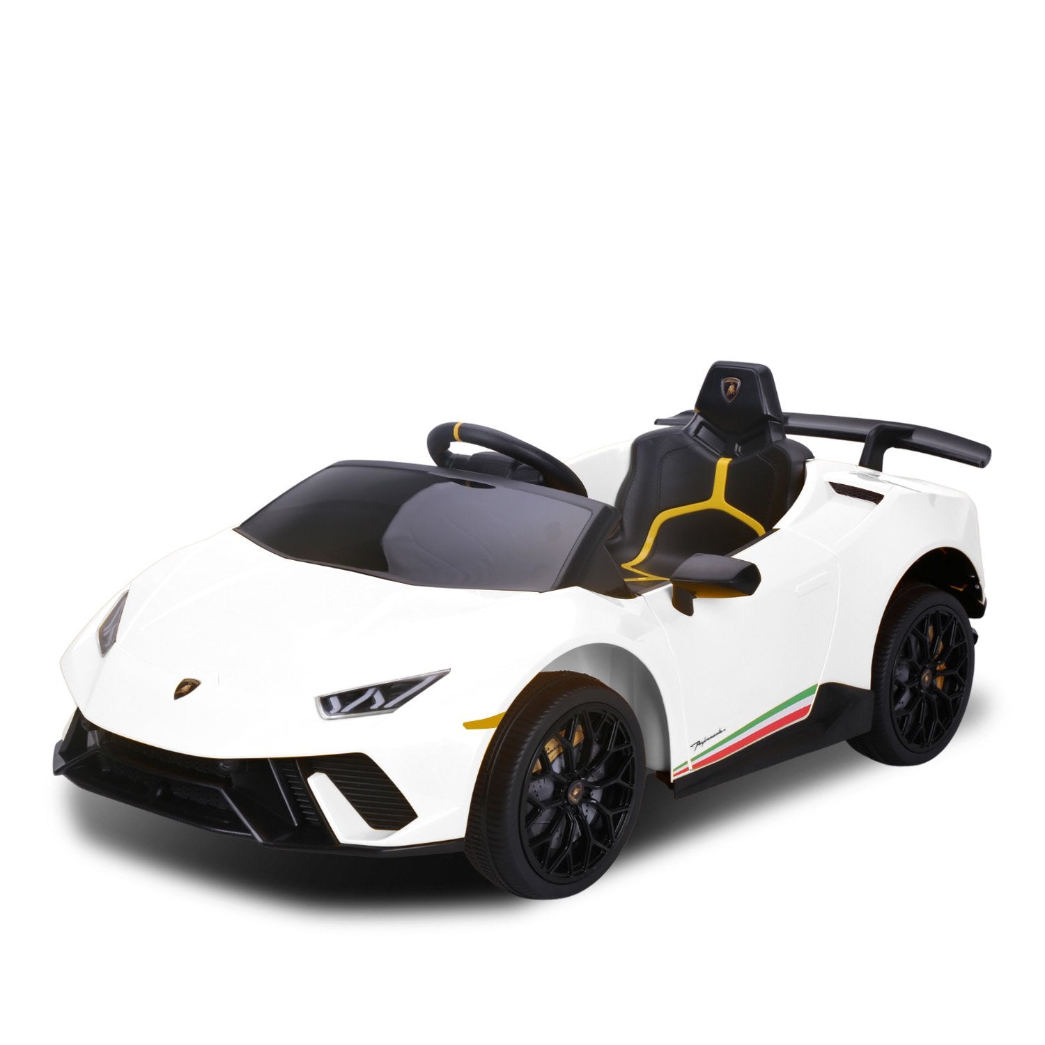 Kahuna Lamborghini Performante Kids Electric Ride On Car Remote Control by Kahuna - White