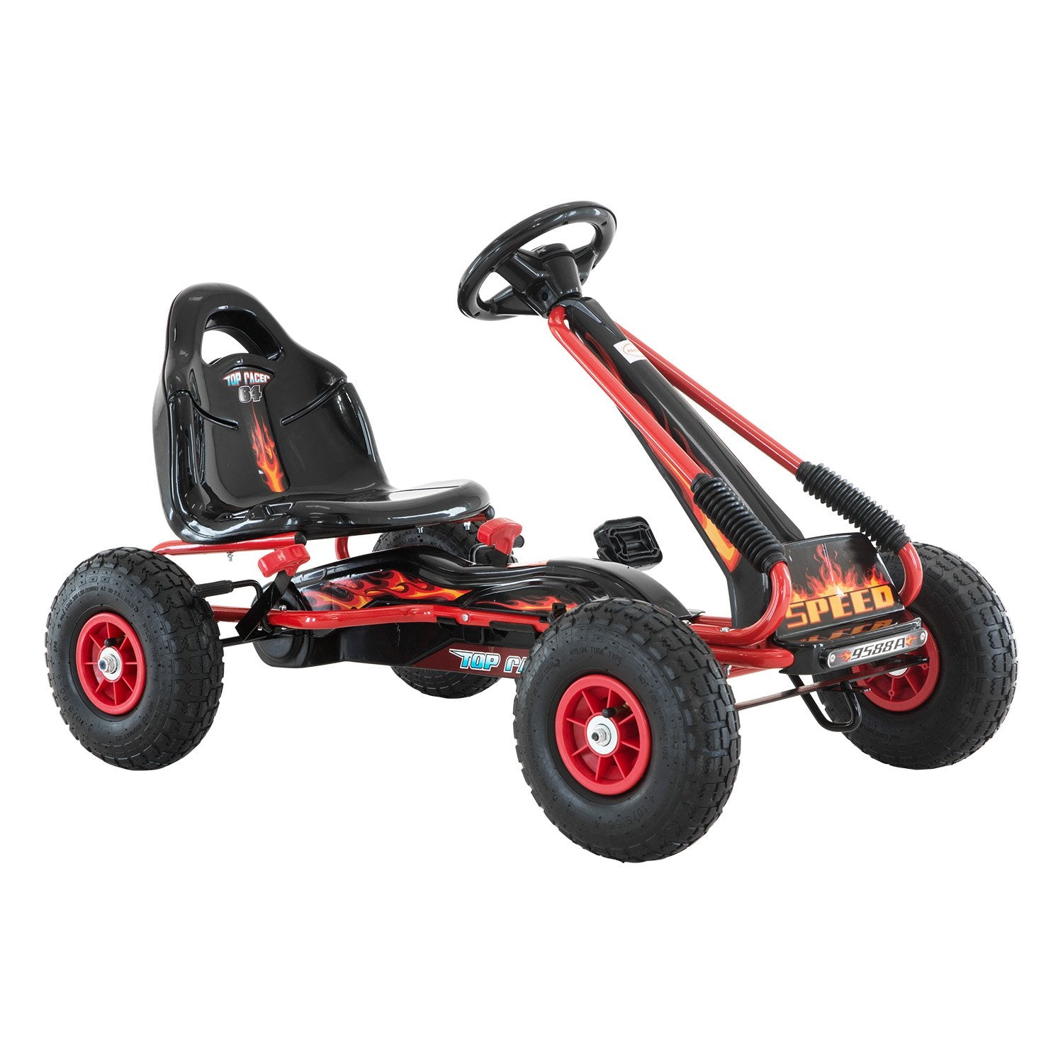 Kahuna G95 Kids Ride On Pedal-Powered Go Kart  - Red