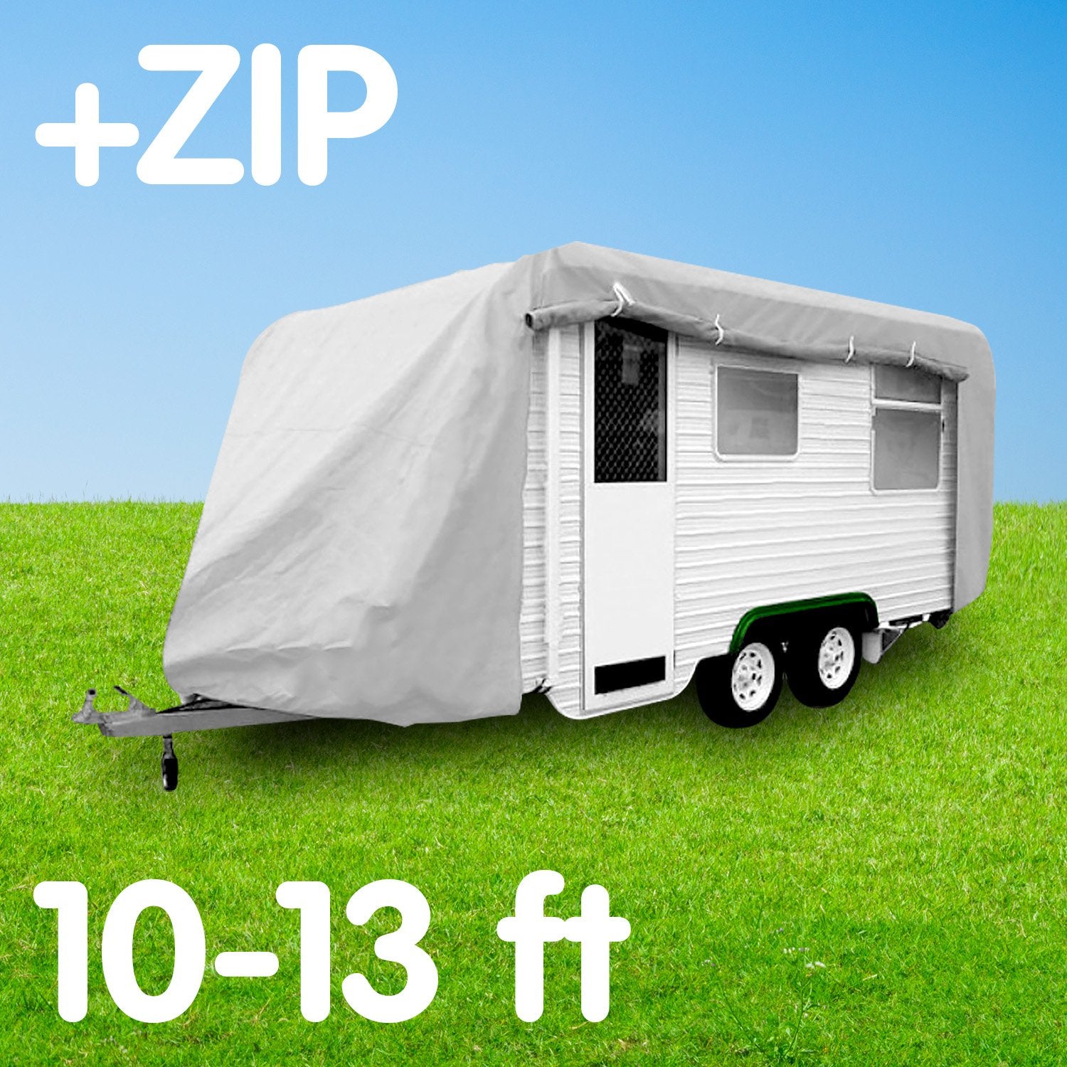 Wallaroo Caravan Cover With Side Zip Campervan 10-13 ft