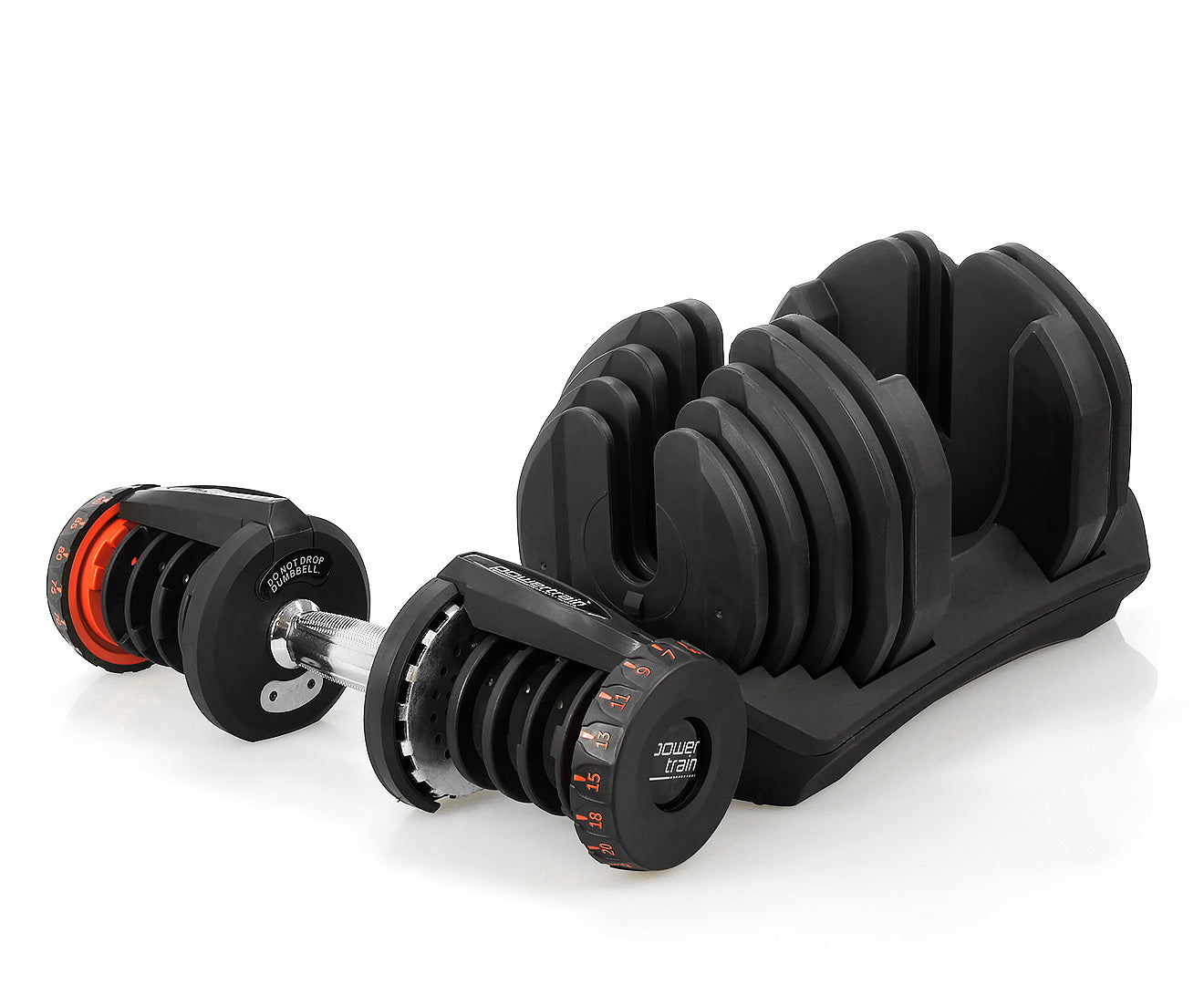 Powertrain 1x 40kg Adjustable Dumbbell