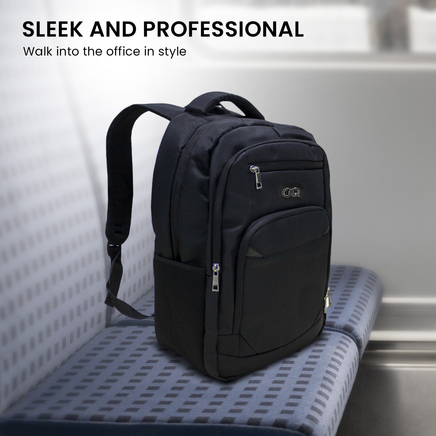Klika Large Water-Resistant Travel Laptop Backpack